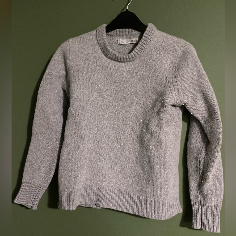 Merino Wool Grey Sweater